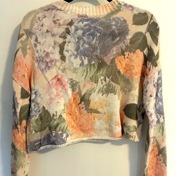 Show Me Your Mumu Cropped Knit Sweater Size Small - Picture 4 of 5